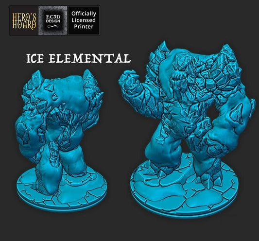 Ice Elemental D&D 28mm 32mm miniature, Dungeons and Dragons, DnD, Pathfinder, Tabletop RPG, Roleplaying Games, EC3D, Frost Giants