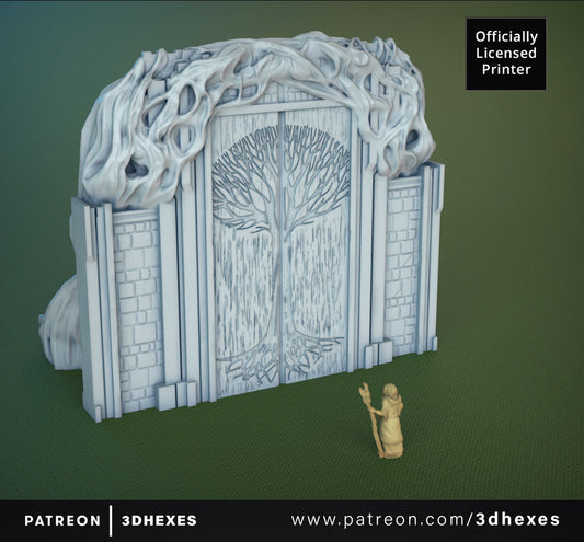 Gate of the Evergreen City D&D terrain 28mm | 32mm | Dungeons and Dragons | DnD | Pathfinder | Starfinder | Tabletop RPG | Wargaming |