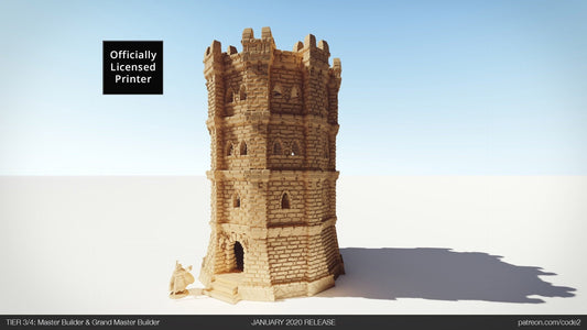 Ulvheim Tower 4 Terrain D&D 28mm | 32mm | Dungeons and Dragons | DnD | Pathfinder | Starfinder | Tabletop RPG | Wargaming |