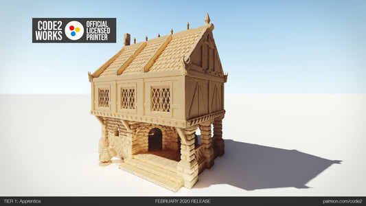 Ulvheim Merchant Small House Terrain D&D 28mm | 32mm | Dungeons and Dragons | DnD | Pathfinder | Starfinder | Tabletop RPG | Wargaming |