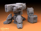 8pcs Armored Defense Sci-Fi Terrain Set 28mm | 32mm | Dungeons and Dragons | DnD | Starfinder | Battletech | SW Legion | Wargaming