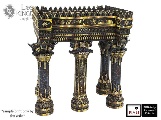 Chaos Dwarven Ziggurat Columns D&D 28mm | 32mm Terrain | Dungeons and Dragons | DnD | Pathfinder | Starfinder | Tabletop RPG | Wargaming |