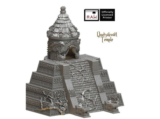 Quetzalcoatl Temple D&D 28mm 32mm Terrain | Dungeons and Dragons | DnD | Pathfinder | Starfinder | Tabletop RPG | Wargaming |