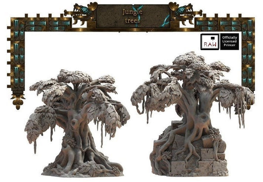 Jungle Trees D&D 28mm | 32mm Terrain | Dungeons and Dragons | DnD | Pathfinder | Starfinder | Tabletop RPG | Wargaming |