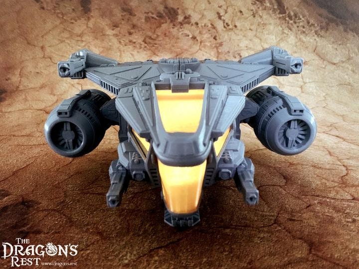 Dragon Crest Thumper Sci Fi Spaceship 28mm | Dungeons and Dragons | DnD | Starfinder | SW Legion | Wargaming