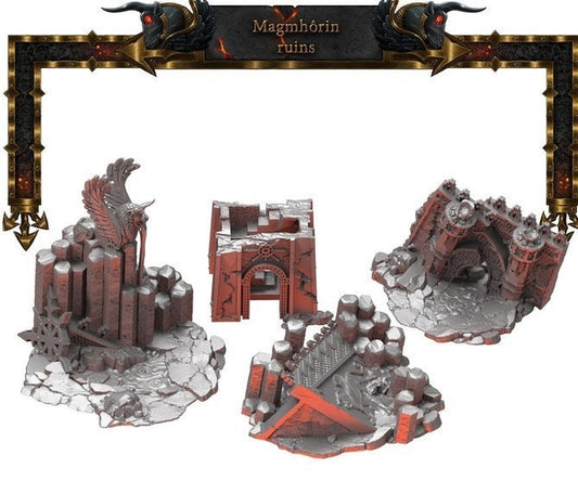 5pcs Chaos Dwarven Ruins Set D&D 28mm | 32mm Terrain | Dungeons and Dragons | DnD | Pathfinder | Starfinder | Tabletop RPG | Wargaming |