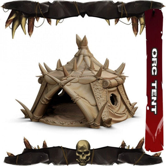 Orc Huts | Tents D&D Terrain 28mm | 32mm | Dungeons and Dragons | DnD | Pathfinder | Starfinder | Tabletop RPG | Wargaming |