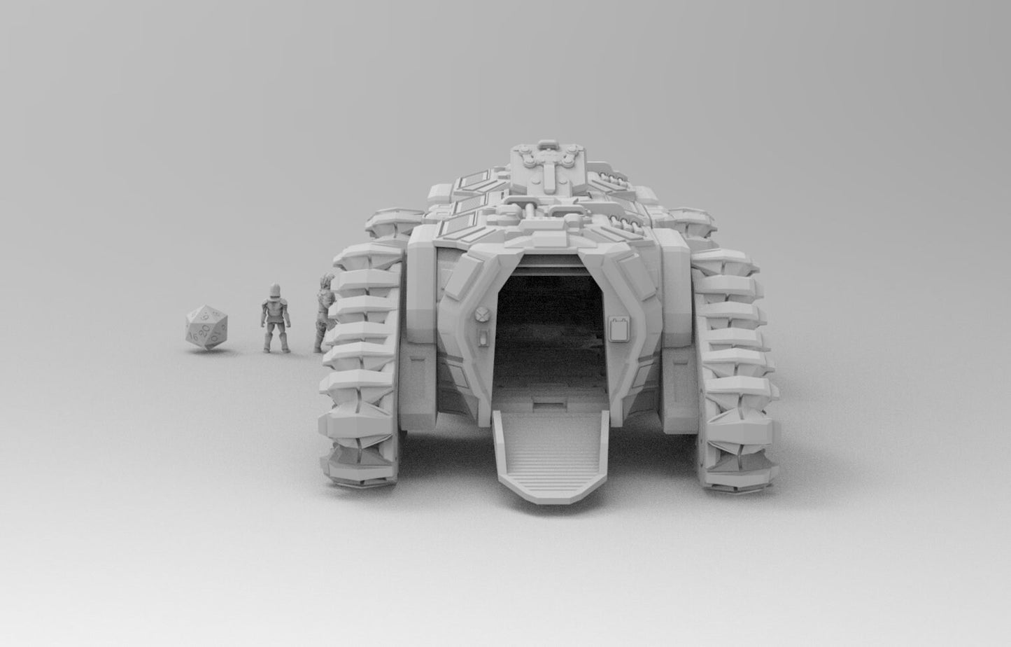 Behemoth Armored Transport Vehicle | 28mm 32mm | Sci-Fi Stargrave | Starfinder | Dungeons and Dragons DnD | RPG | Spelljammer | SW Legion |