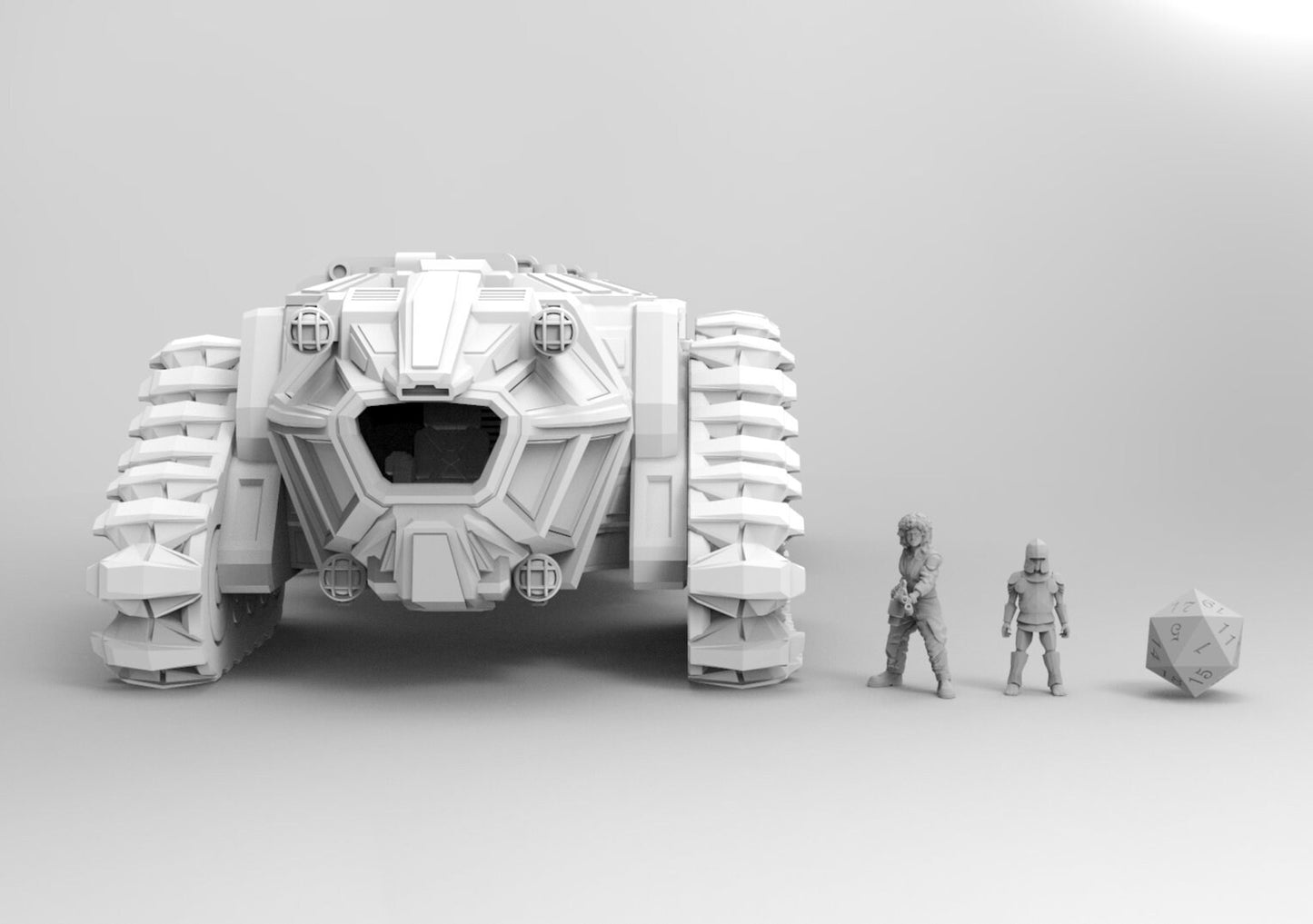 Behemoth Armored Transport Vehicle | 28mm 32mm | Sci-Fi Stargrave | Starfinder | Dungeons and Dragons DnD | RPG | Spelljammer | SW Legion |