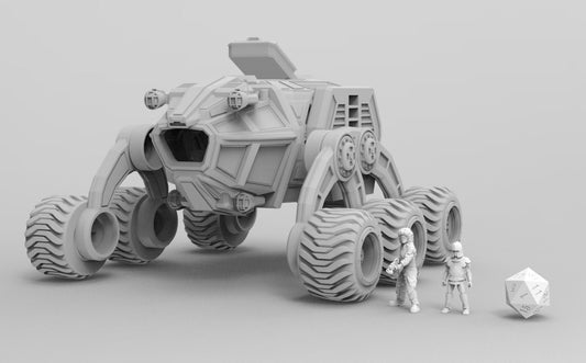 Bogie All Terrain Ground Vehicle | 28mm 32mm | Sci-Fi Stargrave | Starfinder | Dungeons and Dragons | DnD | RPG | Spelljammer | SW Legion |