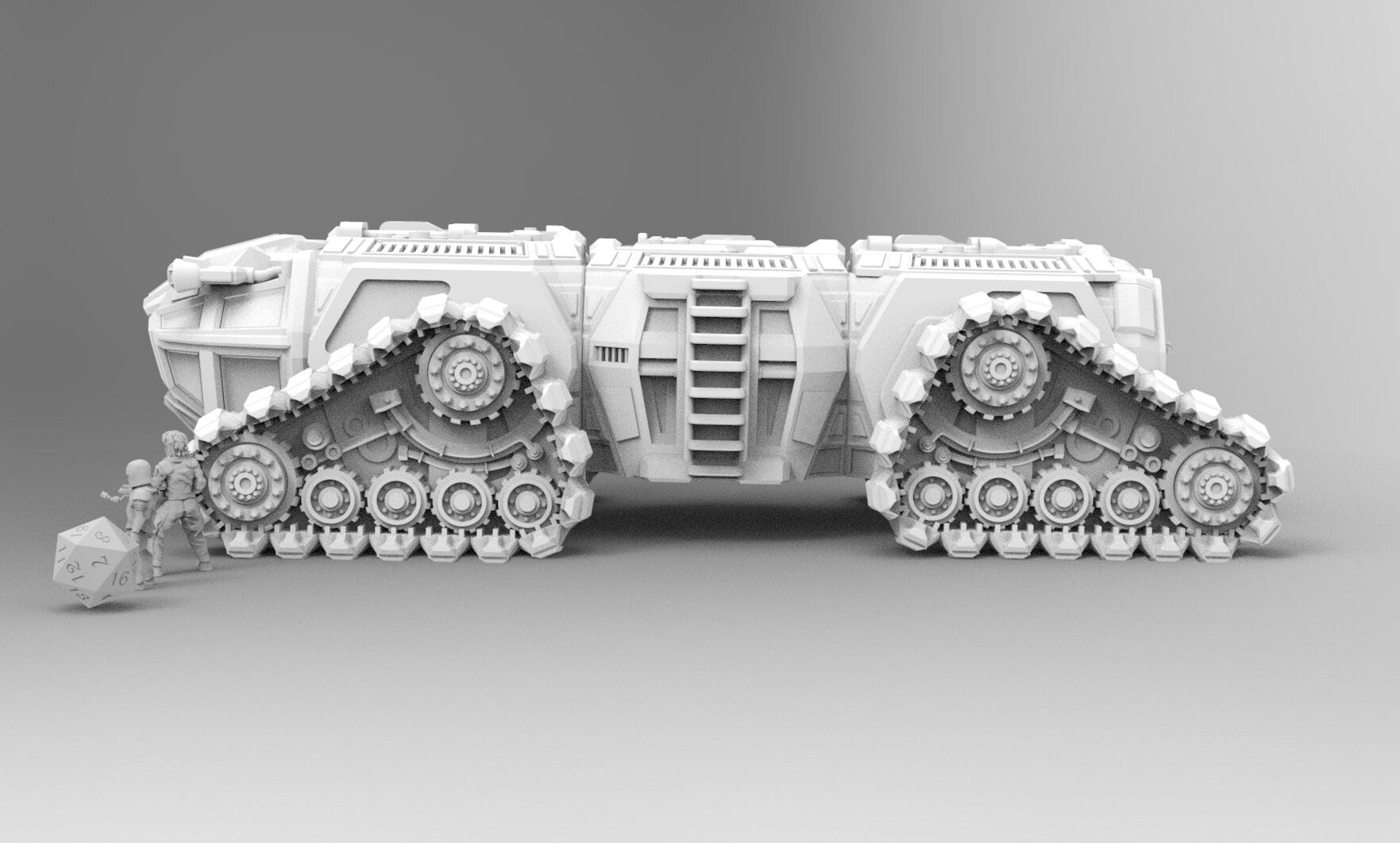 Behemoth Armored Transport Vehicle | 28mm 32mm | Sci-Fi Stargrave | Starfinder | Dungeons and Dragons DnD | RPG | Spelljammer | SW Legion |