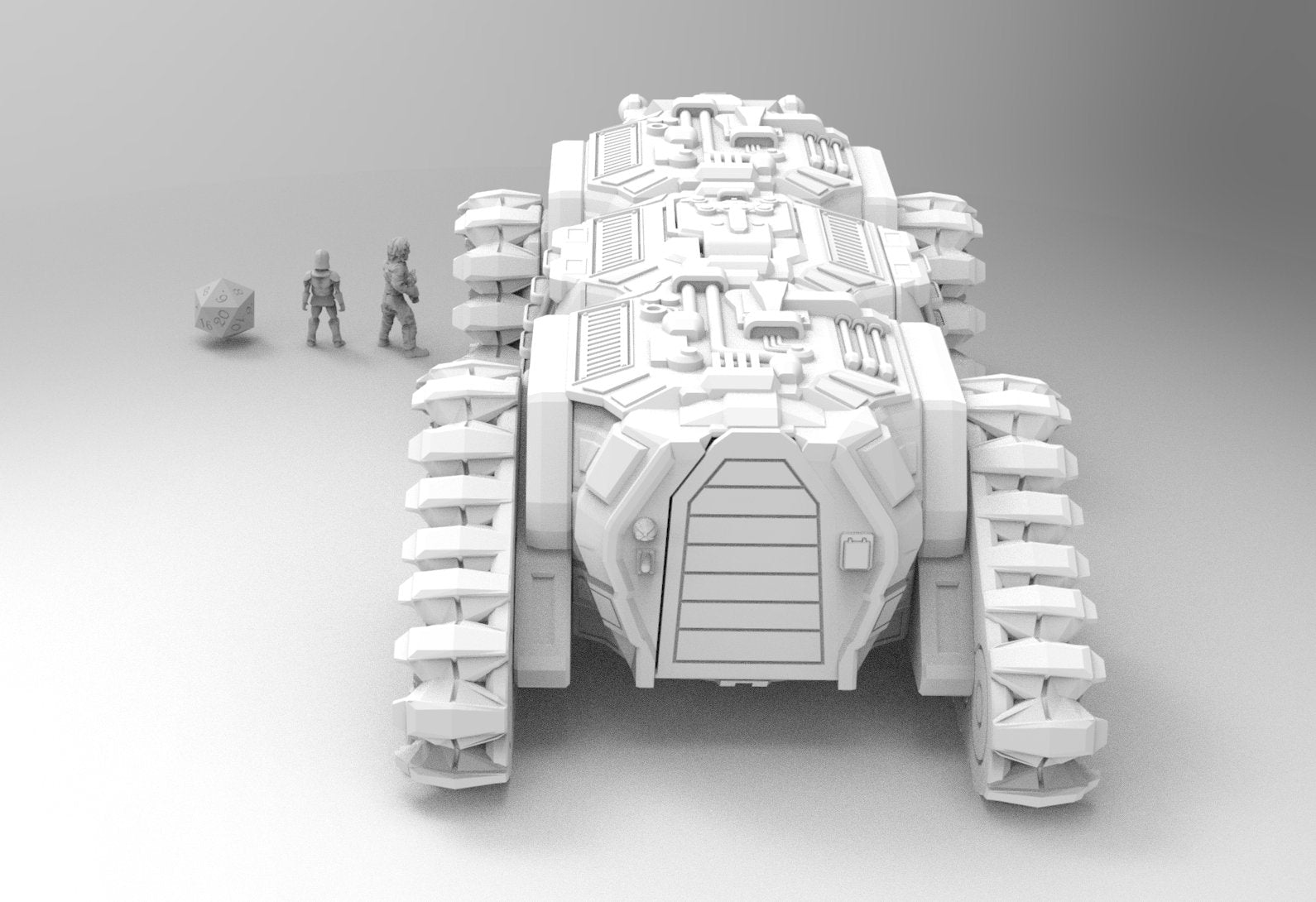 Behemoth Armored Transport Vehicle | 28mm 32mm | Sci-Fi Stargrave | Starfinder | Dungeons and Dragons DnD | RPG | Spelljammer | SW Legion |