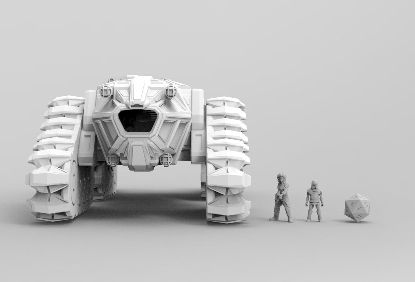 Behemoth Armored Transport Vehicle | 28mm 32mm | Sci-Fi Stargrave | Starfinder | Dungeons and Dragons DnD | RPG | Spelljammer | SW Legion |