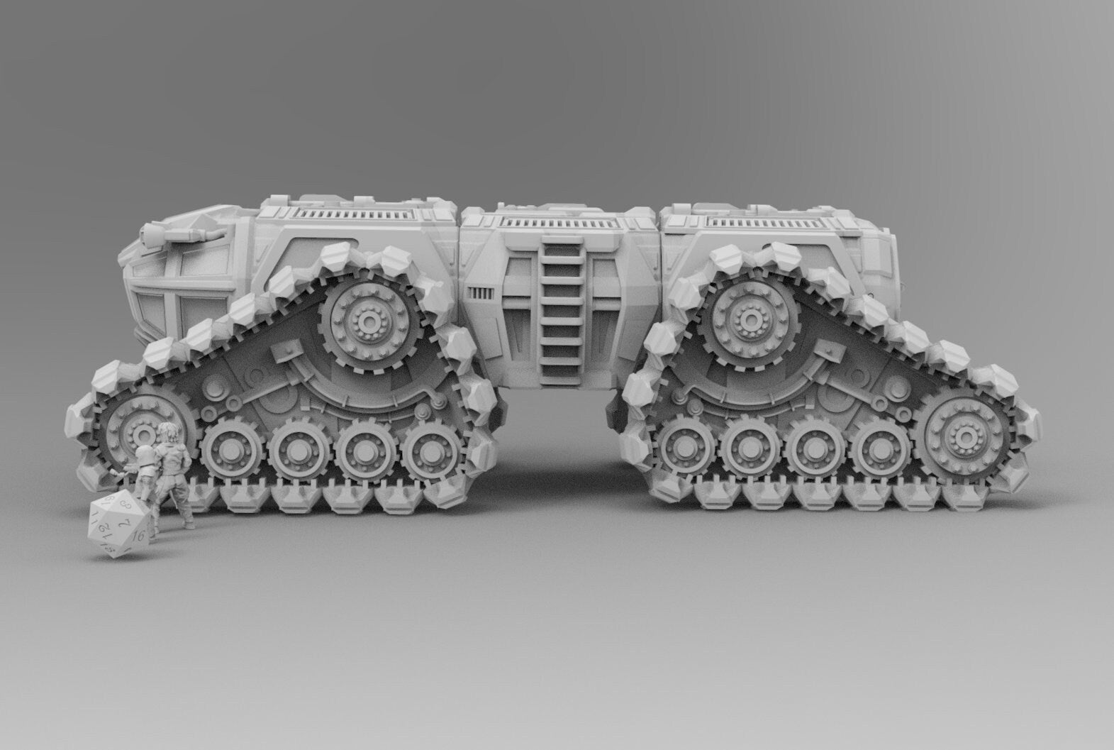 Behemoth Armored Transport Vehicle | 28mm 32mm | Sci-Fi Stargrave | Starfinder | Dungeons and Dragons DnD | RPG | Spelljammer | SW Legion |