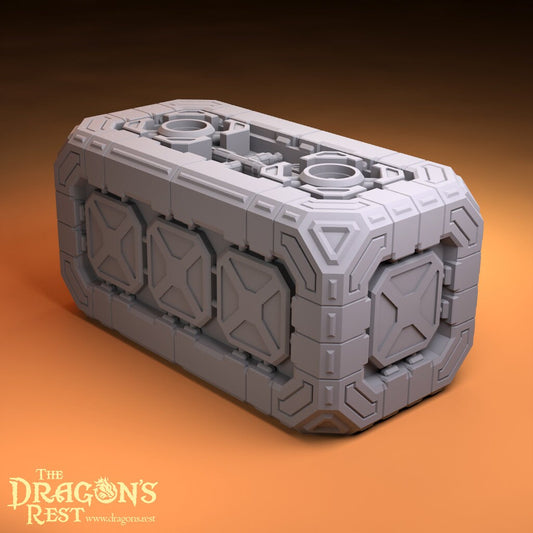 Large Containers 1x3 Sci-Fi Scatter Terrain 28mm | 32mm | Dungeons and Dragons | DnD | Starfinder | Battletech | SW Legion | Wargaming