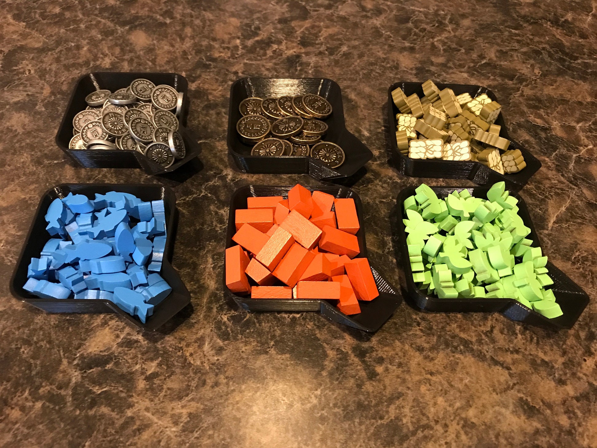 Stackable Board Game Component Bits Trays, Storage Trays, Beads, Modular Token Organizers, Accessories, Board Games, Meeples