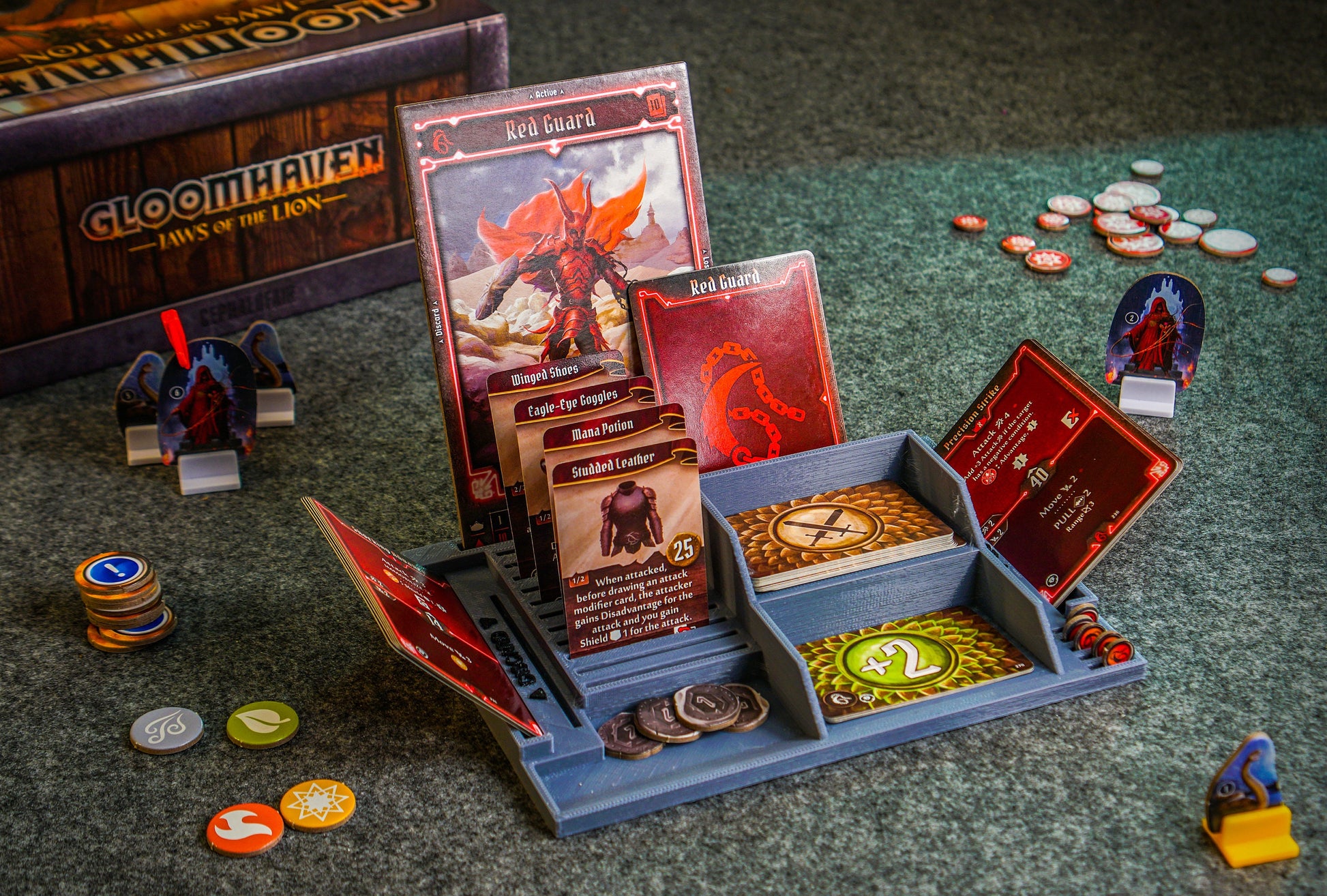 Gloomhaven Player Dashboard BUNDLE PACK, Playerboard, Jaws of the Lion JOTL, Frosthaven, Character Board, Storage Component Organizer