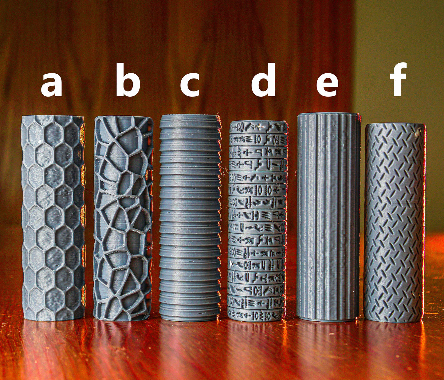 Textured Rollers Collection 6 Clay/ Foams D&D Terrain | 28mm | 32mm | Dungeons and Dragons | DnD | Polymer Clay Pattern | Tabletop RPG