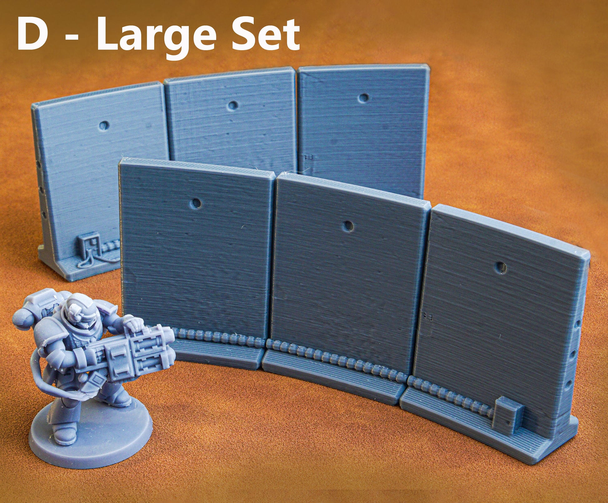 Sci-Fi Barricades Modular Scatter Terrain | 28mm 32mm Tabletop Wargaming | Roleplaying Game | Starfinder | BattleTech | Txarli Factory