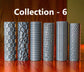 Textured Rollers Collection 6 Clay/ Foams D&D Terrain | 28mm | 32mm | Dungeons and Dragons | DnD | Polymer Clay Pattern | Tabletop RPG