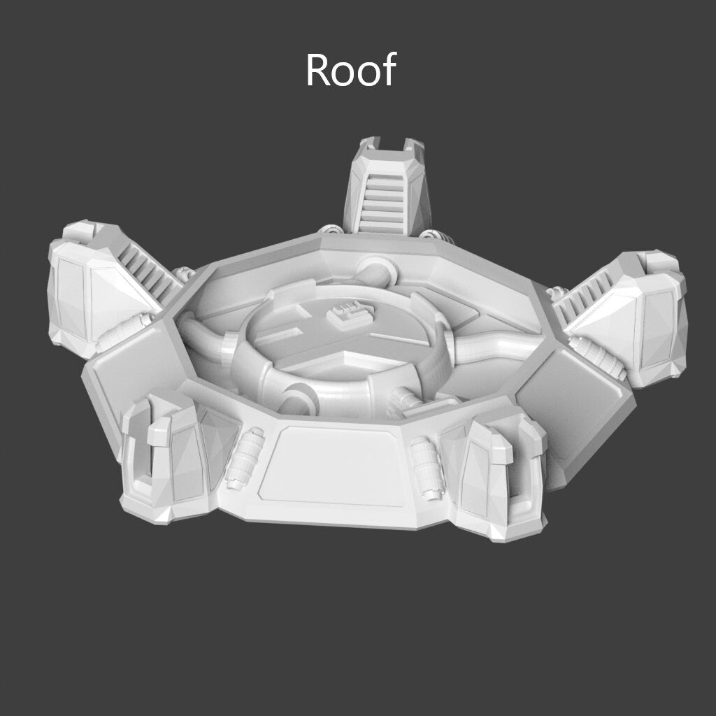 Modular Kit Outpost Hub Sci-Fi Modular Terrain Set 28mm, Dungeons and Dragons, DnD, Starfinder, Battletech, SW Legion, Wargaming