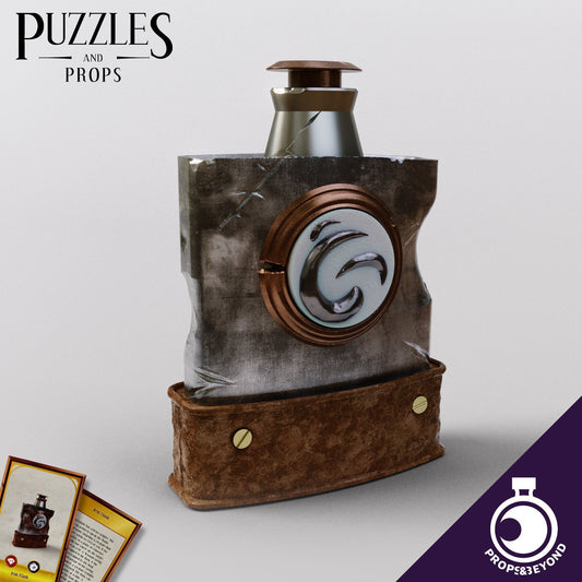 Iron Flask, Life Sized prop for Dungeons and Dragons, Dnd, Pathfinder, Starfinder, Cosplay Props, LARPing Props, Tabletop RPG