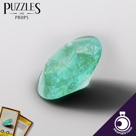 Emerald of Life, Life Sized prop for Dungeons and Dragons, Dnd, Pathfinder, Starfinder, Cosplay Props, LARPing Props, Tabletop RPG