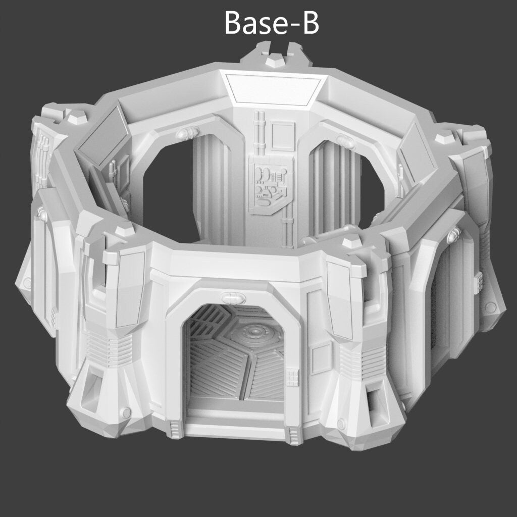 Modular Kit Outpost Hub Sci-Fi Modular Terrain Set 28mm, Dungeons and Dragons, DnD, Starfinder, Battletech, SW Legion, Wargaming