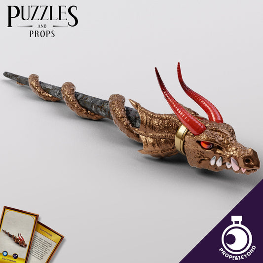 Wand of Fireballs, Life Sized prop for Dungeons and Dragons, Dnd, Pathfinder, Starfinder, Cosplay Props, LARPing Props, Tabletop RPG
