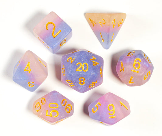 Cotton Candy, DnD Dice Set, Dice Set for Dungeons and Dragons, Role Playing Games, Polyhedral dice set, Limited Edition, DM Gift, Favors