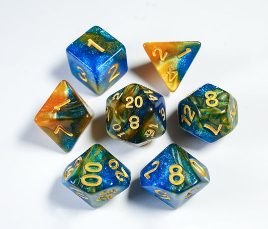 Dreamer, DnD Dice Set, Dice Set for Dungeons and Dragons, Role Playing Games, Polyhedral dice set, Limited Edition, DM Gift, Favors