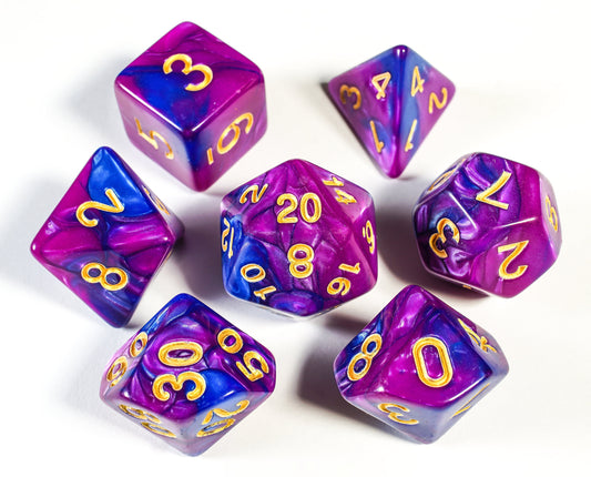 Purple Haze, DnD Dice Set, Dice Set for Dungeons and Dragons, Role Playing Games, Polyhedral dice set, Limited Edition, DM Gift, Favors
