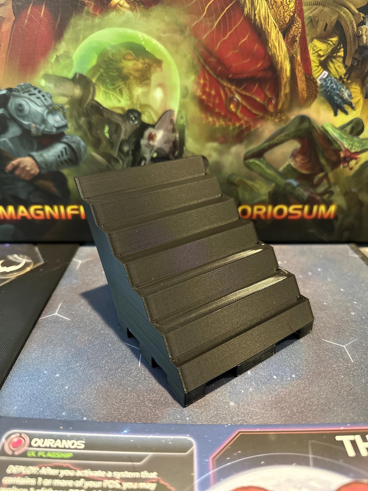 Technology Cards Holder for Twilight Imperium 4th Edition, Holds up to 6x Cards Sleeved, Modular Organizer, TI4, Board Game Accessories