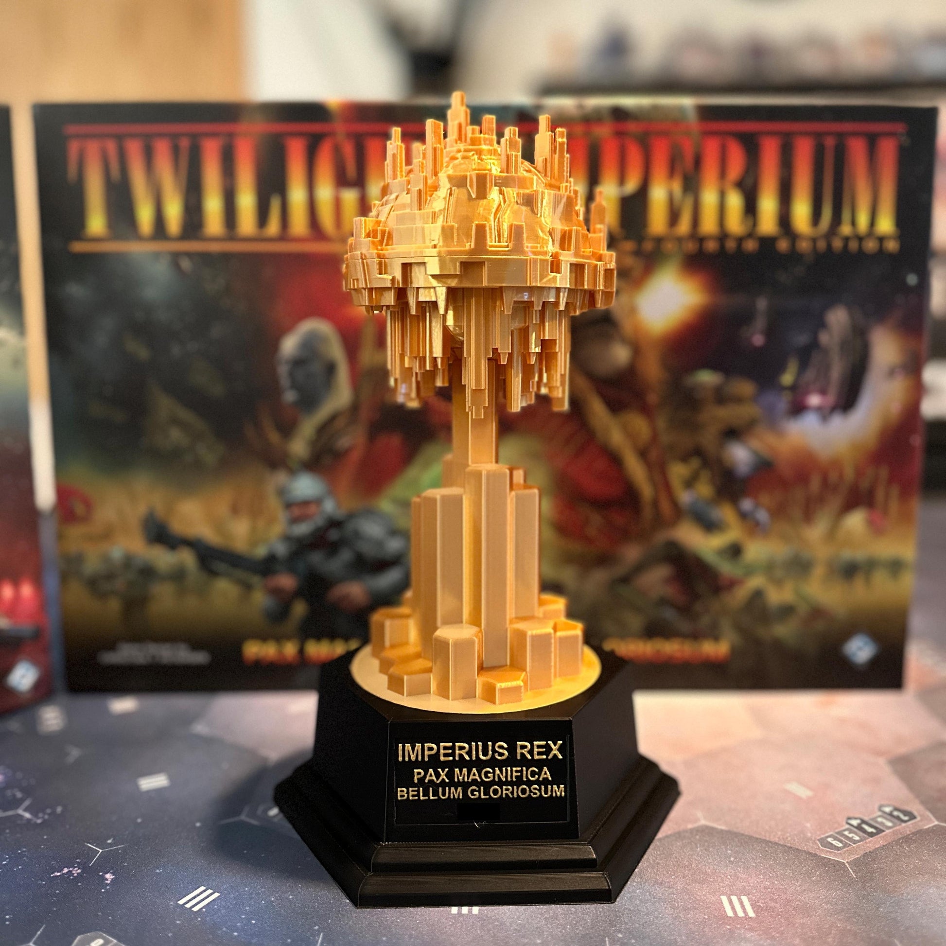 Twilight Imperium Personalize Trophy, Customizable War Sun Trophy, TI4 Prophecy of Kings, Tokens, Codex, Boardgames, Tabletop Games, Sci-Fi