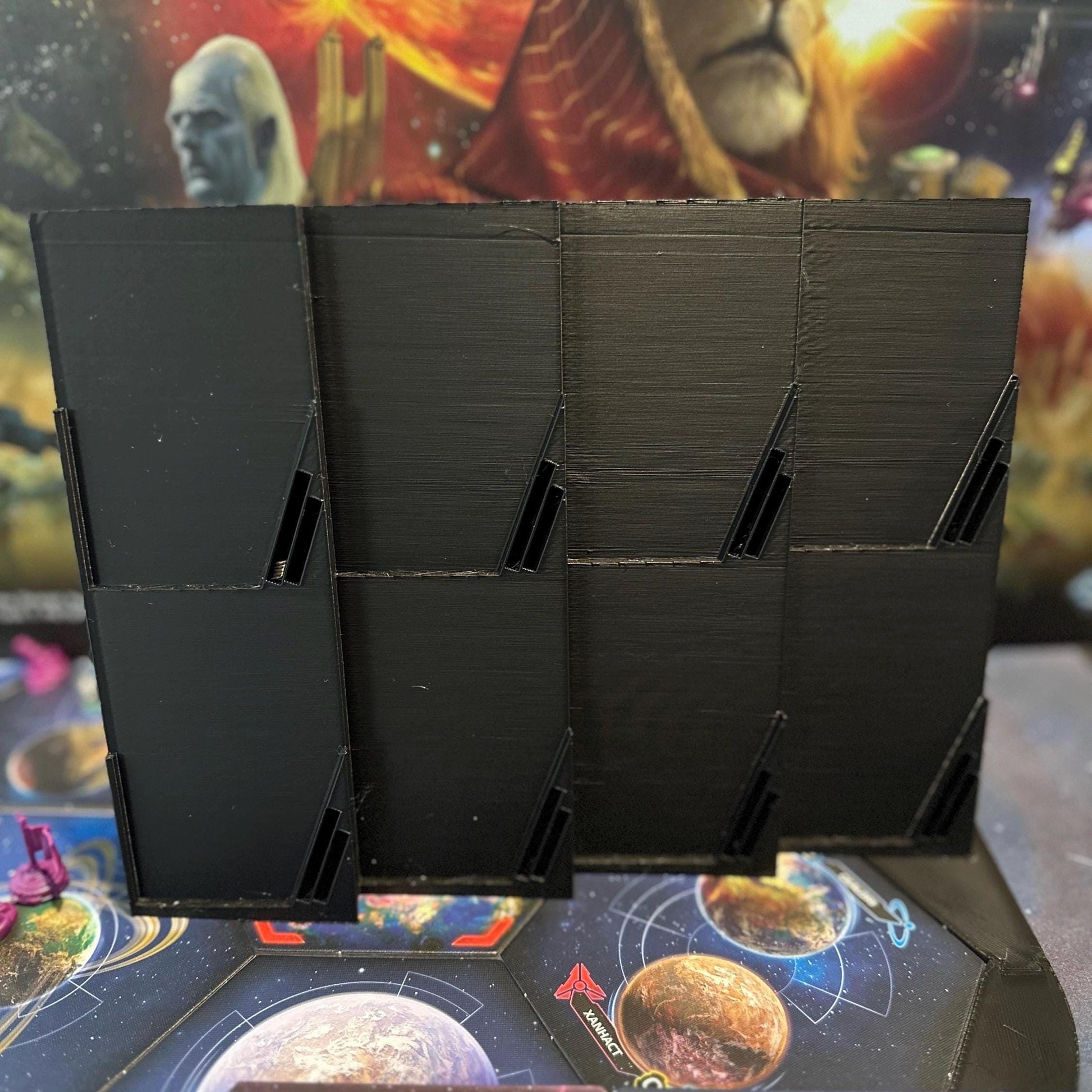 Strategy Cards Holder for Twilight Imperium 4th Edition, Holds Trade Goods as well, Deluxe Version, TI4, Board Game Accessories