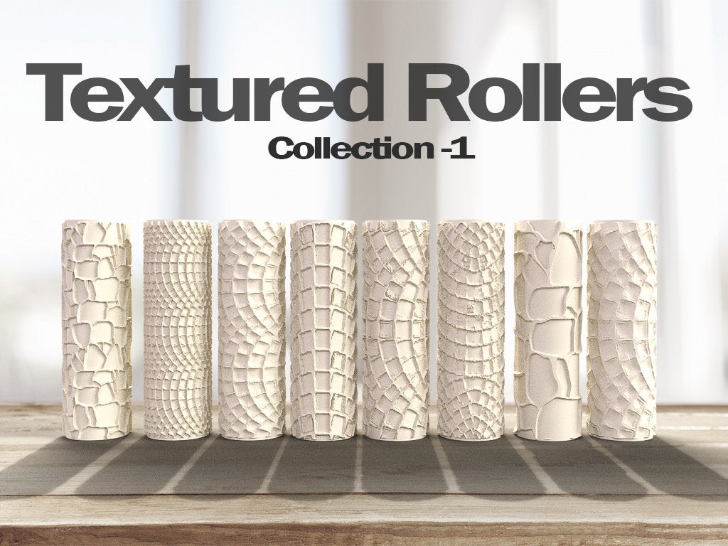 Textured Rollers Collection Clay/ Foams