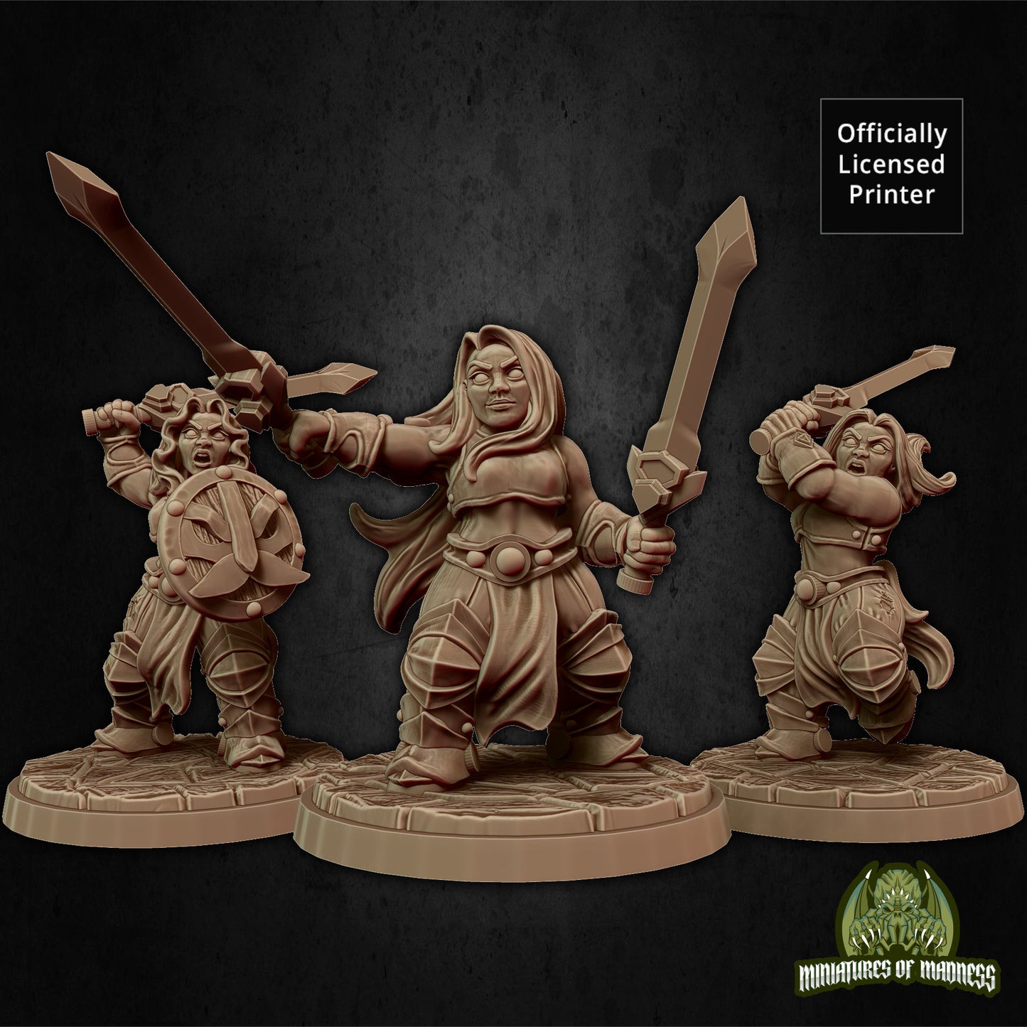 Female Dwarf Soldiers Set 4